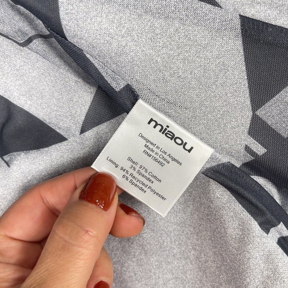 Miaou | NWT Campbell Corset Stretch Canvas Stone Grey 90s Y2K Pop Art L - Picture 10 of 12